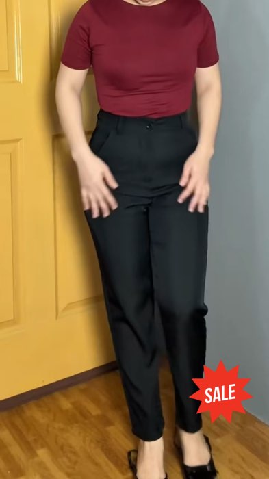 Slack pants high waist perfect for 4'11 heights #slackpants #trouserpants #officeslackspantsforwomen #straightcutpants #koreanstyle