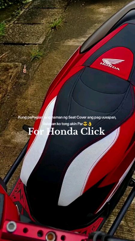 Kung paPogian lang naman ng Seat Cover ang pag uusapan, ilalaban ko tong akin Par😎👌#fyp #hondaclick #seatcover