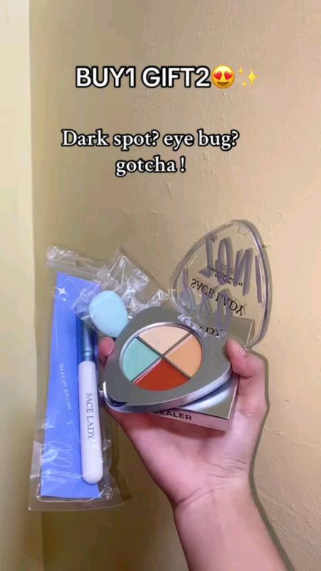 SACE LADY Full Coverage Corrector Concealer 4 Color Palette, Long-lasting Flawless Natural Concealer #sacelady #fullcoverage #longlasting #corrector