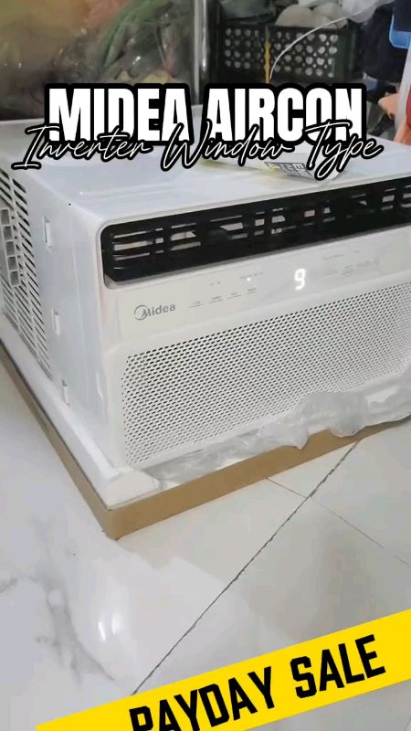 MIDEA| FULL DC inverter Window type Aircon #windowtypeaircon #inverteraircon #airconditioner #aircon #FreeCoinsInShopeeVideo #MasMuraSaShopee
