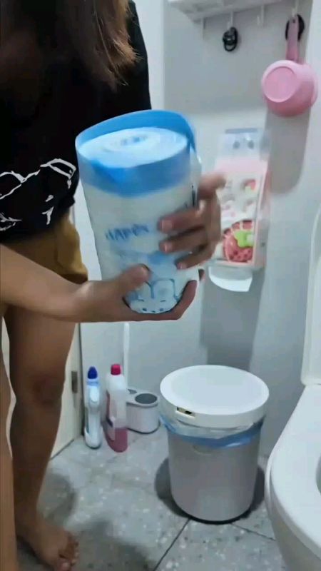 drawstring garbage bag 100pcs thickened garbage bag roll#household