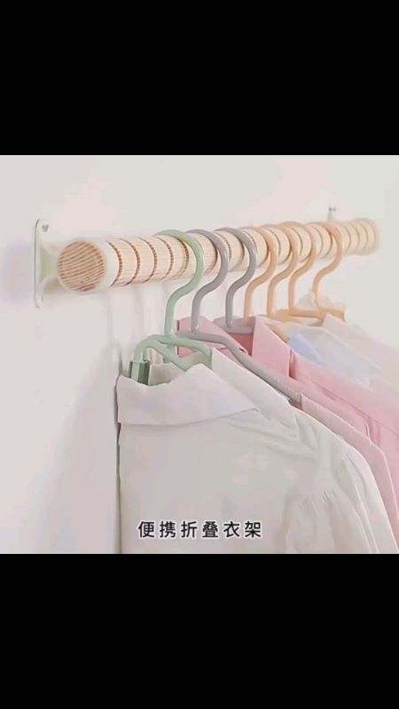5pcw foldable hanger travel hotel folding clothes hanger universal size #MasMuraSaShopee #FreeCoinsInShopeeVideo #hanger #householdneeds #travelhanger