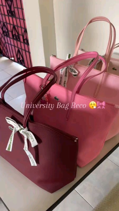#ctto NEW LADIES UNIV / MOM RECO BAG LARGE CAPACITY FASHIONABLE SHOULDER BAG HANDY BAG #fyp #bag #lacoste #HugotSaShopee #trending #ladies #mom #viral