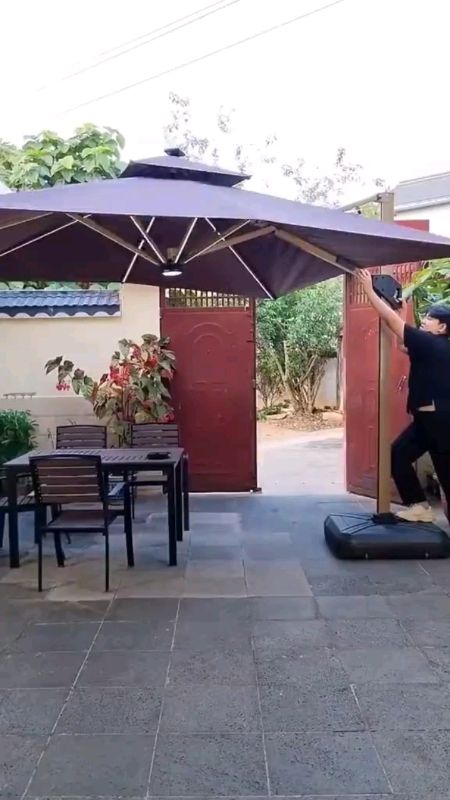 #Outdoor sunshade umbrella courtyard umbrella balcony open-air umbrella shed outdoor Roman umbrella