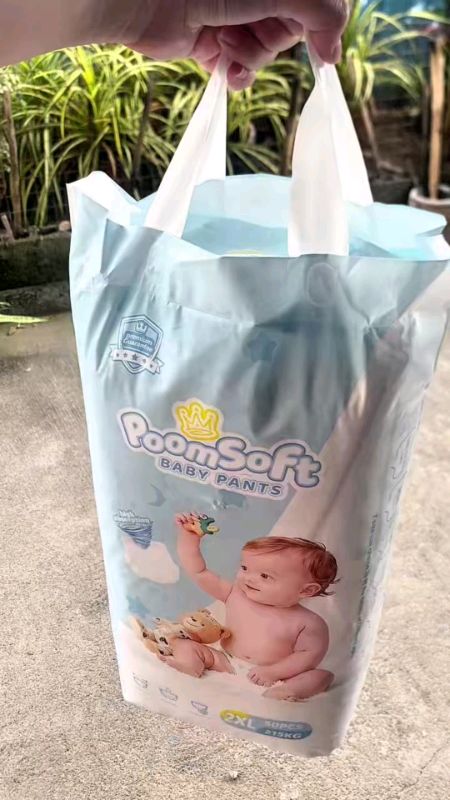 Poomsoft 100pcs Crown Series Baby Diaper Unisex Ultra Thin and Dry Breathable #Poomsoft#Babydiaper#Breathable#MuraSaShopee