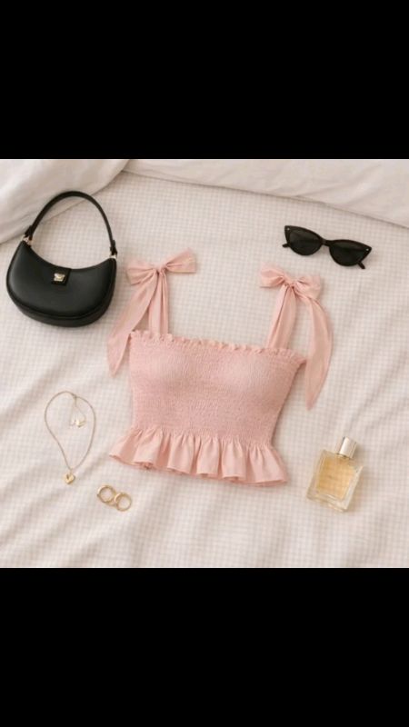 #top #pink #korean #girlystyle #ruffle #dreamy #aesthetic #cute #trendy #fyp #pangalis #damit #kawaii #luxury #affordable  #summertop #summer