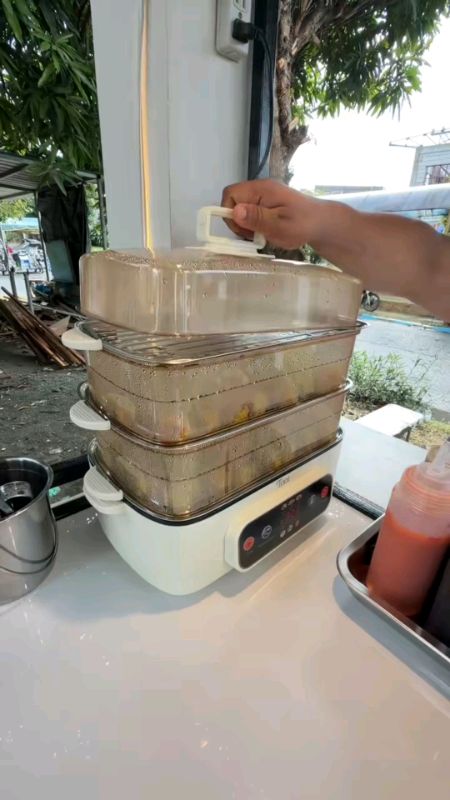 Tixx 40L Siomai Steamer For Business Egg Boiler 3-layer Electric Steamer For Siomai and siopao. #MasMuraSaShopee #HugotSaShopee #trending #getyoursnow