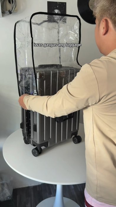 Transparent Waterproof & Dustproof Luggage Elastic Cover for 20-30inch Luggages #luggagebag #luggage