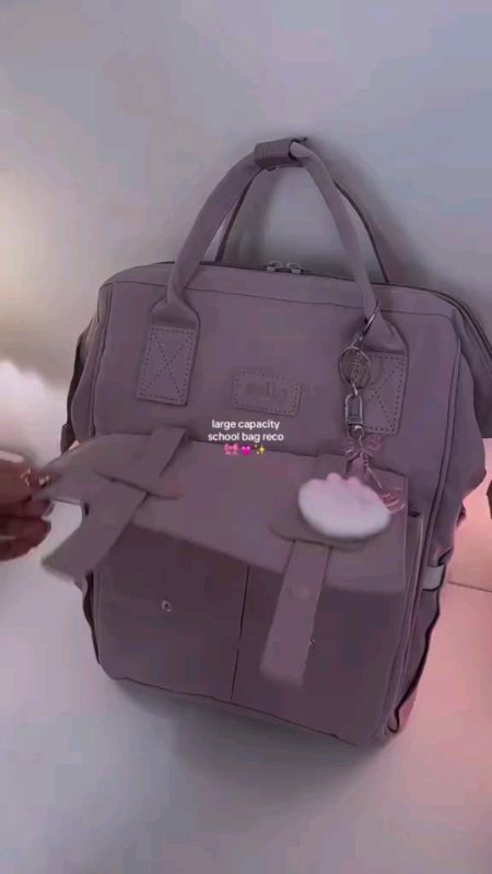 【High-End Mumu] Quality Nylon Unisex Back Pack Cute College School Students Travel Bags #Legit #viral #MasMuraSaShoppee #FreeCoinsSaShoppeeVideo #FYPP