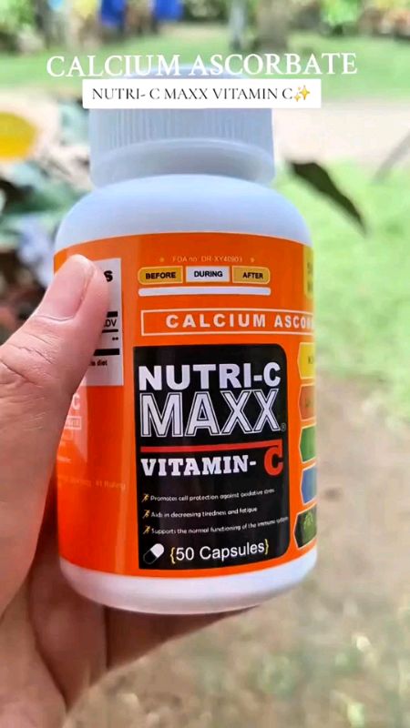 Nutri-C Maxx Official Calcium Ascorbate Vitamin C 50 capsules 500mg #nutric #maxx #vitaminc #calcium #ascorbate