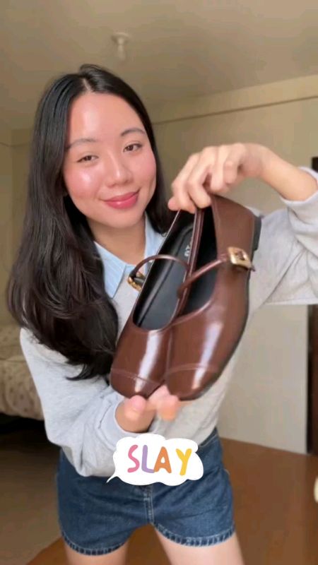 #ctto YOTO FRENCH RETRO MARY JANE FLATS GENUINE LEATHER SOFT-SOLED COMFORT #fyp #yoto #maryjane #MasMuraSaShopee #OOTD #trending #musthave #viral