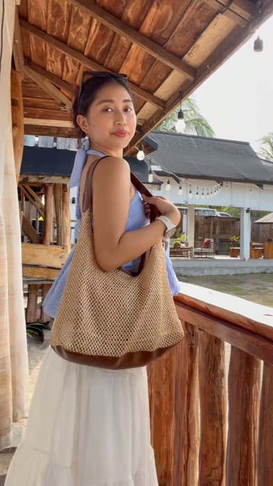 Summer beach tote bag for women #beachbag  #masmurakayshopee #shopeefinds #fyp