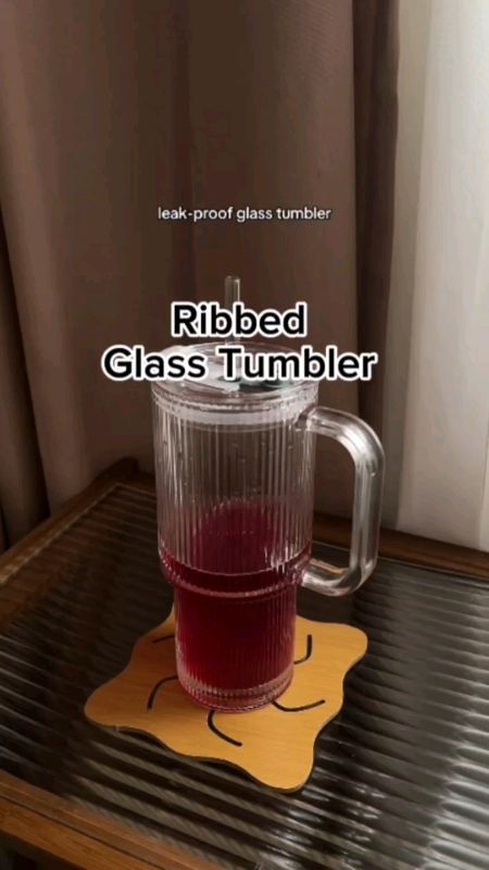 Glass Tumbler With Straw Leak Proof #MasMuraSaShopee #FreeCoinsInShopeeVideo #glasstumbler #IcedCoffee #tumblerwithstraw