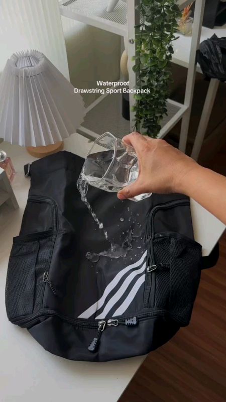 TOP MEN PH Unisex Sport Drawstring Bag With Shoes a compartment Lightweight #fyp#FreeCoinsInShopeeVideo#MasMuraSaShopee #ShopeePHPaydaySale#trends#sal