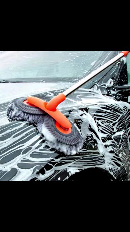 Car Cleaning Brush Double Brush Head #carbrush #cleaningbrush #fypvideo #fypviral #fyptrending