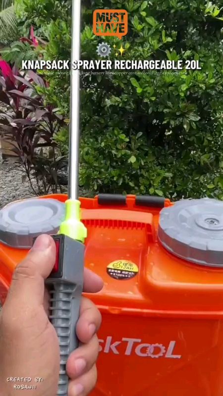 TASKTOOL 20L ELECTRIC KNAPSACK SPRAYER PORTABLE BATTERY POWERED #MasMuraSaShopee #TaskTool #KnapsackSprayer #Sprayer