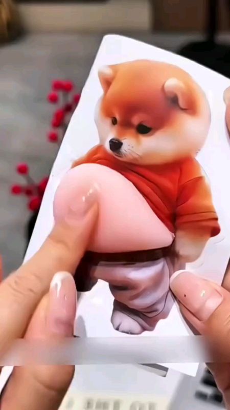 #3D Shiba Anti-Bump Safety Sticker - Child Safety Corner Protector - Cartoon Cute Puppy Mobile Phone Sticker - Shock Absorber Door Stopper #cute