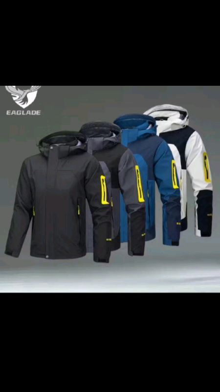 EAGLADE Motorcycle Riding Bomber Rider Jacket Waterproof Windbreaker for Men Scratch Resistant 552 in Grey E05 #Jacket #Waterproof #Scratchresistant