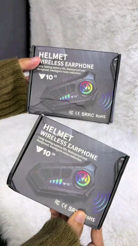 Helmet intercom For Motorcycle Waterproof Bluetooth Headset Earphone Supper Voice #FreeCoinsInShopeeVideo #MasMuraSaShopee #shopeeph #quality #viral