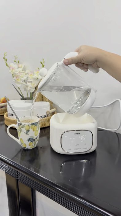 Haier  Electric Kettle High Borosilicate Glass 1200ml Capacity 316 Stainless Steel Heating Plate #electrickettle #heater #waterheater #waterheater