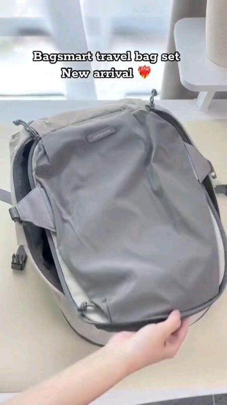 #BAGSMART 25L 180*OPEN TRAVEL backpack 15.6 inch laptop backpack#25L#opentravelbackpack#laptopbackpack#AFFORDABLE💯✅ #masmurasashopee #fyp#quality 💯