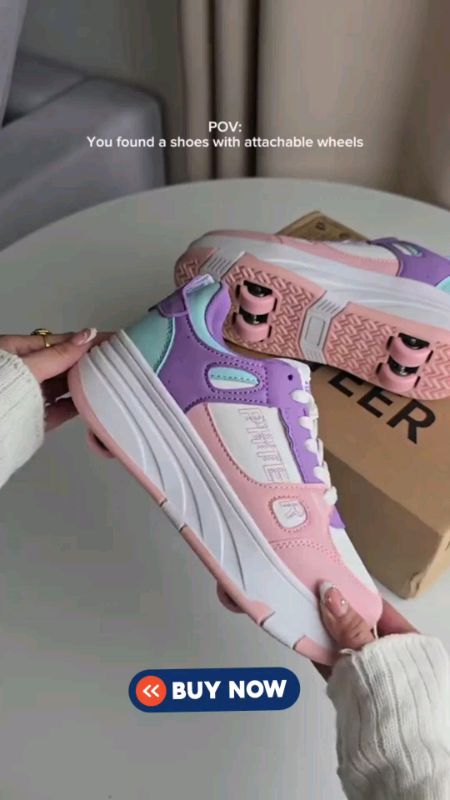 Kid Runaway Shoes Four Wheeled Roller Skates shoes. #freecoinsashopp #masmurasashoppee