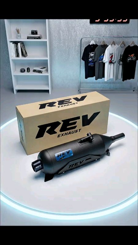 Check out REV EXHAUST POWER PIPE CLICK125-150G CLICK160 M3 SPORTY SOULTY BEAT/fi AEROXV2 Ang angas Ng dating astig#shoppe#