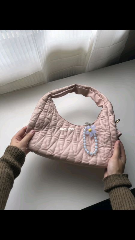 cute hobo shoulder bag for pink girlies 🌸💗 #fyp #pinkbag #mumuph #aestheticbag #shoulderbag #fluffybag