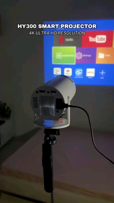Hy300 portable projector #mini #modofo #freecoinshoppevideo