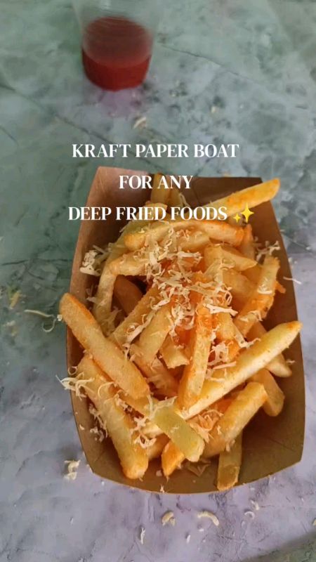 #KraftPaper #paperboattray #FoodPackaging #foodbusiness
