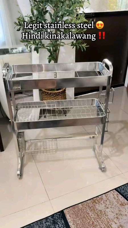 #stainlesssteeldishrack #dishrack #stainlesssteeldishdrainer #dishrackorganizer #dishorganizer #shopee #trending #FreeCoinsInShopeeVideo #fyp