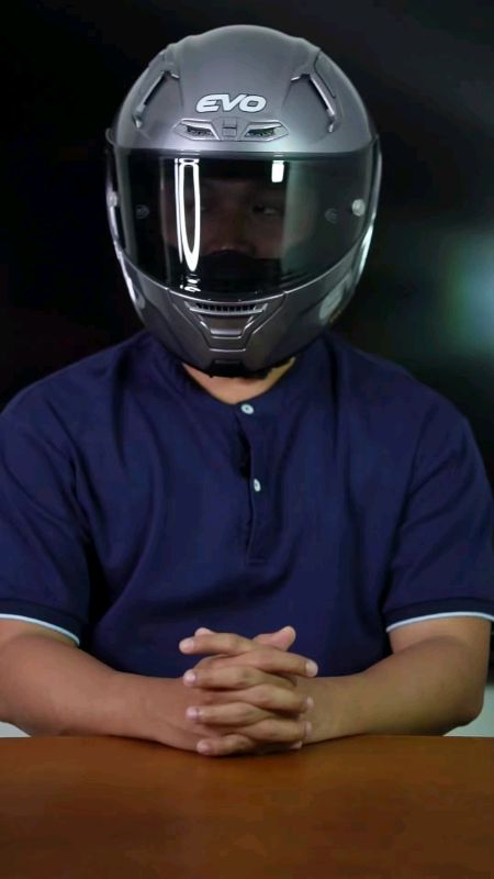 EVO Core Plain Single Visor Full Face Helmet with Free Clear Lens #EvoHelmet #FreeCoinsInShopeeVideo #MasMuraSaShopee