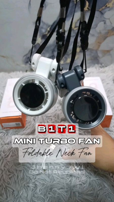 Mini Turbo Fan, rechargeable fan, foldable neck fan #minifan #miniturbofan #rechargeablefan #foldablefan #fan