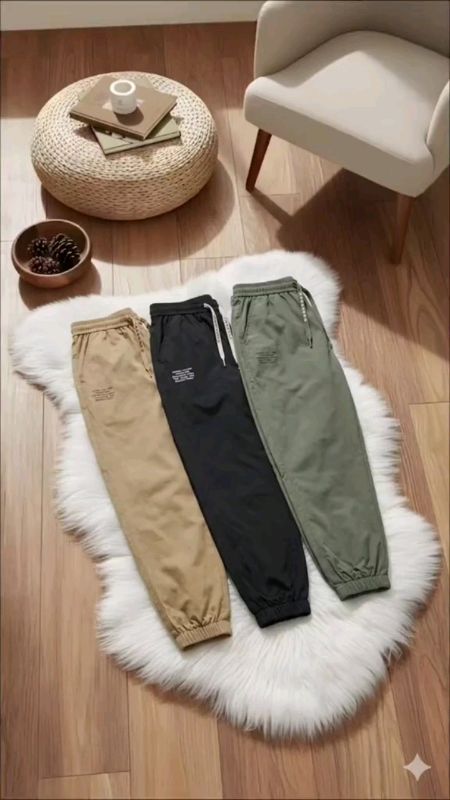 #MANSTR 【 4 Colors】Summer Trend Unisex Quick Dry Lightweight Straight Joggers Slim Fit Casual All-match Drawstring Pants