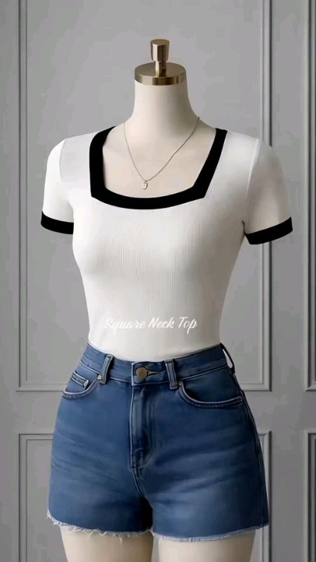Square Neck Top #MasMuraSaShopee #FreeCoinsInShopeeVideo #ShopeePHPaydaySale #trendytop #viral #shopee