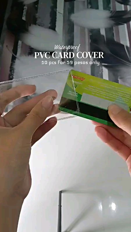 10Pcs Card Holder Double Side Frosted Clear Waterproof Anti-Magnetic Anti-Wear ID Card Protect #Masmurasashopee #fyp #shopeevideo