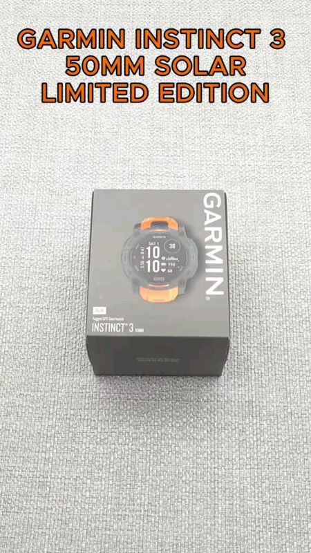 #GARMIN INSTINCT 3,SOLAR POWERED limited edition, outdoor fitness#INSTINCT3#SOLARPOWERED#OUTDOORFITNESS#FYP#MASMURASASHOPEE #affordable💯✅ #QUALITY💯
