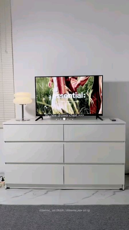 Chest of drawers 6 drawers simple modern cabinet bedroom living room wall drawer storage cabinet#cabinet #freecoinsinshopeevideo #masmurasashopee #fyp