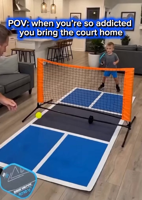 #Portable #pickleball #netstand #practice #training #quicksetup #tennis #badminton #lightweight #mat #durable #trainingnet #ordernow #fyp