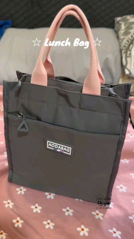 Lunch Bag Bento Bag Handbag Large-capacity Lunch Box Bag For Student Office Worker #lunchbag #bentobag #handbag