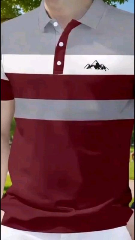 (#Clearance Sale )2026 New Men's Polo Shirt Striped Business Party Polo Shirt Men's Breathable Top