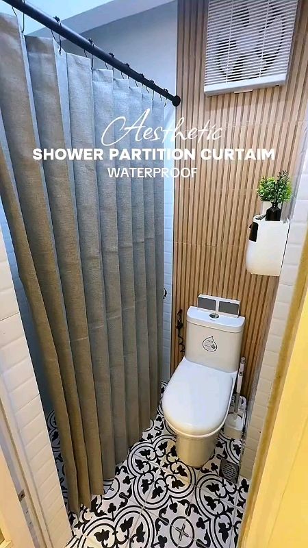 Waterproof Bathroom Curtain #buynow #MasMuraSaShopee #shopeefinds #affordable #checkout #SulitSaShopee #highquality #trending #FreeCoinsInShopeeVideo