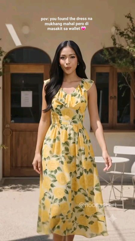 Naka-sale siya today! Huwag palampasin check out mo na agad! 💖#OOTD #elegantdress #lovito #dress #shopeedeals #MasMuraSaShop #lovitodress