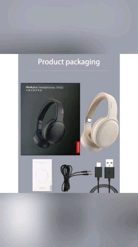 #LenovoTH30 #LenovoHeadphones #ThinkPlus #BluetoothHeadphones #WirelessHeadphones #NoiseReduction #GamingHeadset #MusicHeadphones #HiFiAudio #stereo