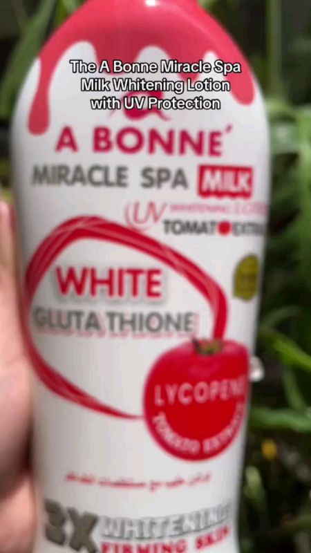 Abonne Miracle Spa Milk Lotion W/ Lycopene Tomato Extract #abonne #glutathione #whitening #milklotion #lotion #miracle #spa