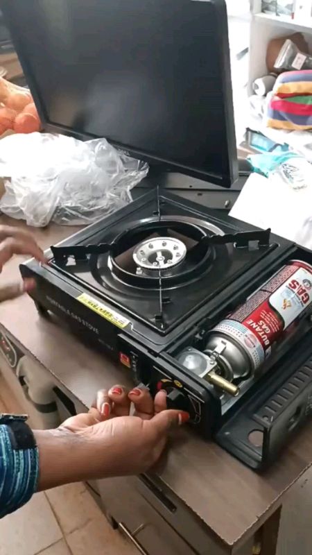 #✅100% Original AMZ 2 IN 1 New Portable Butane Gas Stove Mini Camping