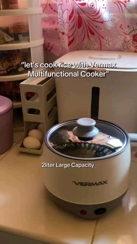 Check out Vermax Mini Rice Cooker Electric Multi-cooker Hot Pot Non-stick 2L birthday gift#trending #fyp #shoppee#viral