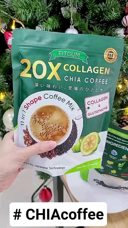 #CHIAcoffee #[#Buy3GET3 + BOTTLES] FITGUM #collagen #Chia #Coffee | Total 60 sachets | FDA Approved #trending #fashion #diy #tool #fashion