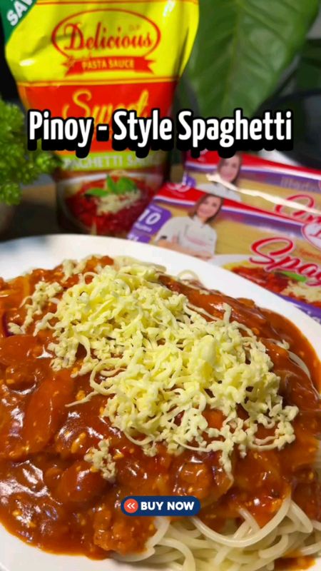 (Clearance Sale) Delicious Sweet & Cheesy Filipino Style Spaghetti Pack
