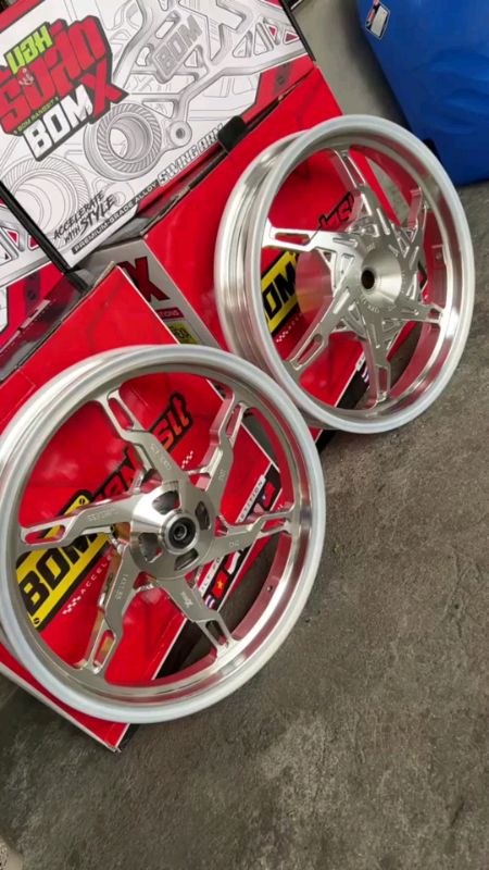 Bom X Rangsit DRACO Mags for Motorcycle Parts Accessories CNC MIO SPORTY/CLICK 125i 6-Spokes#HugotSaShopee#MasMuraSaShopee#ShopeePhPayDaySale